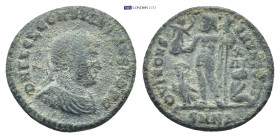 Constantine II as Caesar, 316-337 AD. AE, Follis. 2.68 g. 18 mm. Heraclea.
Obv: D N FL CL CONSTANTINVS NOB C. Bust of Constantine II, laureate, draped...