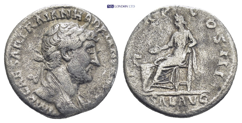 Hadrian AR Denarius. (17mm, 2.97 g) Rome, AD 119-122. IMP CAESAR TRAIAN HADRIANV...