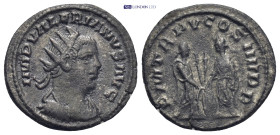 VALERIAN I (253-260). Antoninianus. (22mm, 3.37 g) Antioch. Obv: IMP VALERIANVS AVG. Radiate, draped and cuirassed bust right. Rev: P M TR P V COS III...