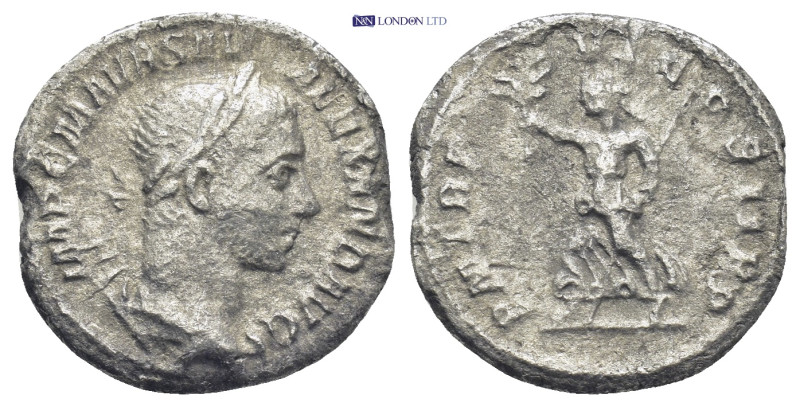 SEVERUS ALEXANDER (222-235). Denarius. (19mm, 1.0 g) Rome. Obv: IMP C M AVR SEV ...