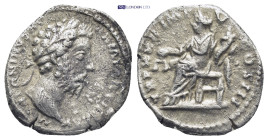 Marcus Aurelius (161 - 180 AD) AR denarius (Silver, 2.7 g, 19mm) Rome Obv: M ANTONINVS AVG ARM PARTH MAX: Head of Marcus Aurelius, laureate, right
Rev...