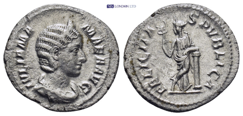 Julia Mamaea(222-235) Denarius, (2.13 Gr. 21mm.) 
 Draped and diademed bust to r...