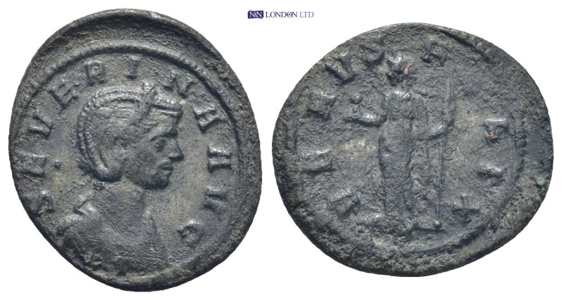 SEVERINA Augusta, 270-275 AD. AE. (21mm, 2.58 g)Rome. Obv: SEVERINA AVG. Draped ...