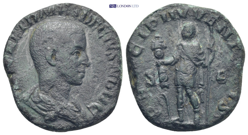 Diadumenian, as Caesa AD 217-218., Sestertius. Rome (14 Gr. 27mm.)
Bareheaded, d...