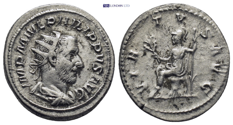 PHILIP I, (A.D. 244-249), Antoninianus, Rome, (4.79 Gr. 22mm.) 
Radiate, draped ...