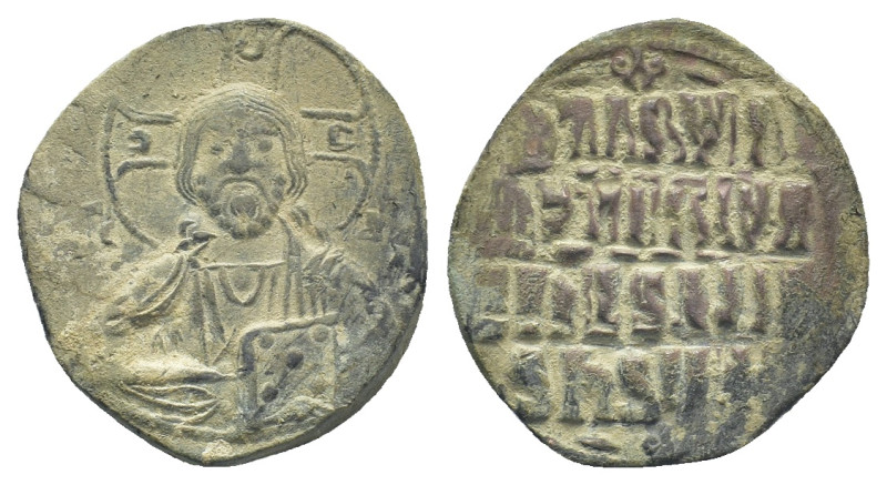 ANONYMOUS FOLLiS. Attributed to Basil II & Constantine VIII (976-1025). AE (27mm...