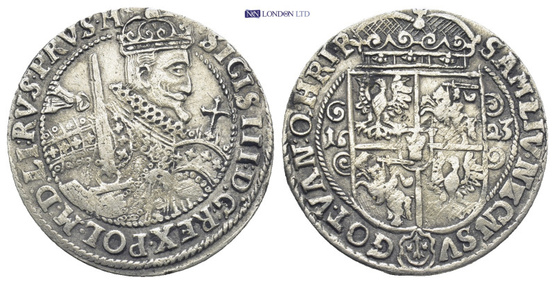 POLAND. Sigismund III Vasa (1587-1632). Bydgoszcz (Bromberg). AR Ort 1623 (29mm ...