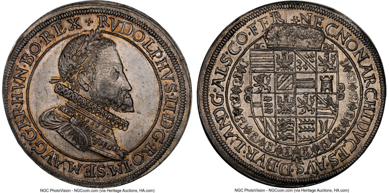 Alsace. Rudolph II (1603-1612) Taler ND (1601) MS61 NGC, Einsisheim mint, KM246....