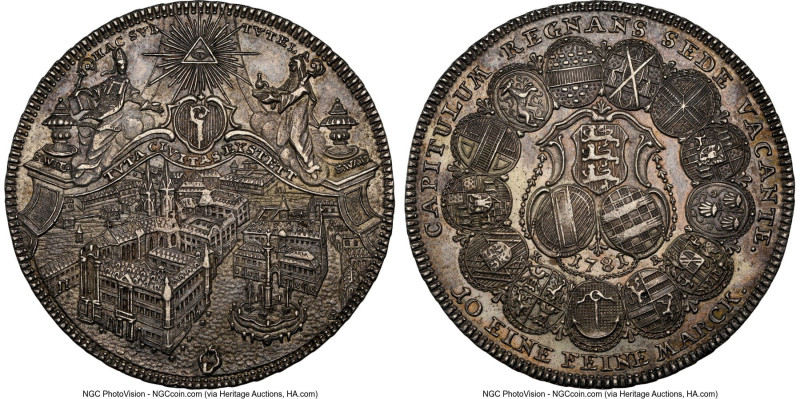 Eichstätt. Sede Vacante Taler 1781-KR MS63 NGC, Nurnberg mint, KM90, Dav-2210. A...