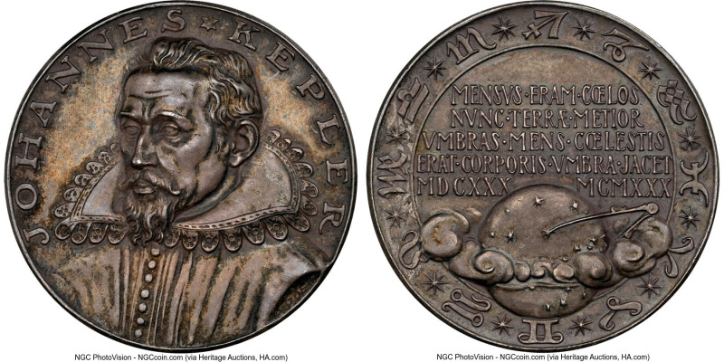 Karl Goetz silver "Johannes Kepler" Medal 1930-Dated MS62 NGC, Kienast-454. From...