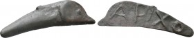 SKYTHIA. Olbia. Cast Ae Dolphin (Circa 525-410 BC).