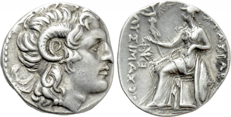 KINGS OF THRACE (Macedonian). Lysimachos (305-281 BC). Drachm. Ephesos. 

Obv:...