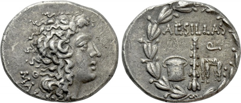MACEDON AS ROMAN PROVINCE. Aesillas (Quaestor, circa 93-87 BC). Tetradrachm. The...