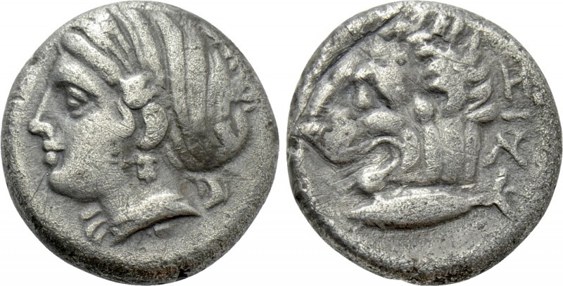 MYSIA. Kyzikos. Drachm (Circa 390-341/0 BC). 

Obv: ΣΩTEIPA. 
Head of Kore So...
