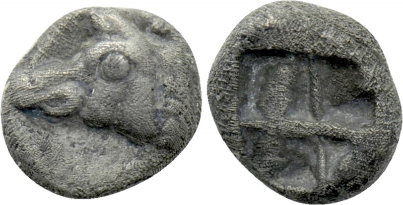 IONIA. Phokaia. Hemiobol or 1/48 Stater (Circa 525/0-500 BC). 

Obv: Head of s...