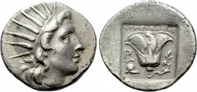 CARIA. Rhodes. Drachm (Circa 188-170 BC). Agesidamos, magistrate.