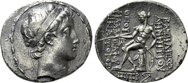 SELEUKID KINGDOM. Demetrios II Nikator (First reign, 146-138 BC). Tetradrachm. A...