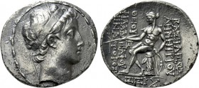 SELEUKID KINGDOM. Demetrios II Nikator (First reign, 146-138 BC). Tetradrachm. Antioch on the Orontes. Dated SE 167 (146/5 BC).