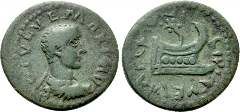 THRACE. Coela. Maximus (Caesar, 235/6-238). Ae. 

Obv: G IVL VE MAXIMV. 
Bare...