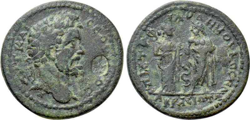LYDIA. Acrasus. Septimius Severus (193-211). Ae. Philodemos Moschia, strategos. ...