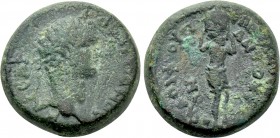 CARIA. Antioch ad Maeandrum. Domitian (81-96). Ae. Ti. Kl. Aglaos Frougi, epimeletheis.