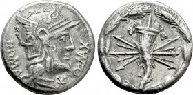 Q. FABIUS MAXIMUS. Denarius (127 BC). Rome.