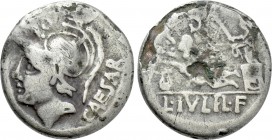 L. JULIUS L.F. CAESAR. Fourrée Denarius (103 BC). Contemporary imitation of Rome.