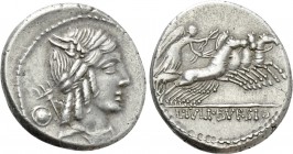 L. JULIUS BURSIO. Denarius (85 BC). Rome.