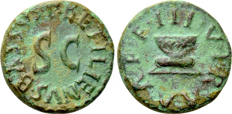 AUGUSTUS (27 BC-14 AD). Quadrans. Rome. P. Betilienus Bassus, moneyer. 

Obv: ...