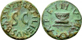 AUGUSTUS (27 BC-14 AD). Quadrans. Rome. P. Betilienus Bassus, moneyer.