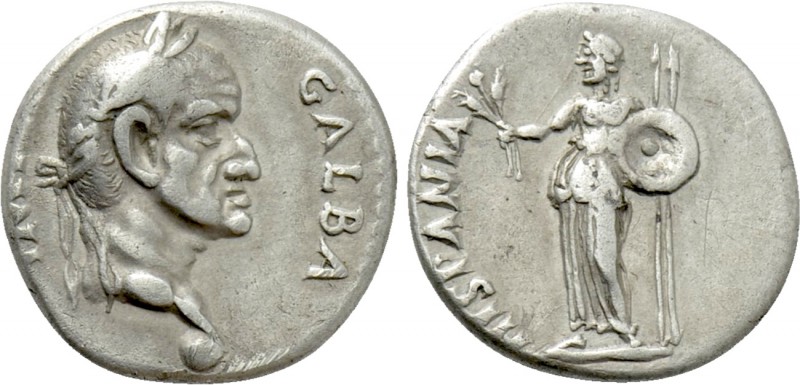 GALBA (68-69). Denarius. Uncertain mint in Spain, possibly Tarraco.

Obv: IMP ...
