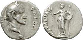 GALBA (68-69). Denarius. Uncertain mint in Spain, possibly Tarraco.