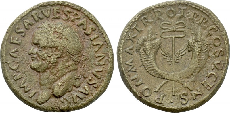 VESPASIAN (69-79). Dupondius. Antioch or Rome mint for use in the East. 

Obv:...