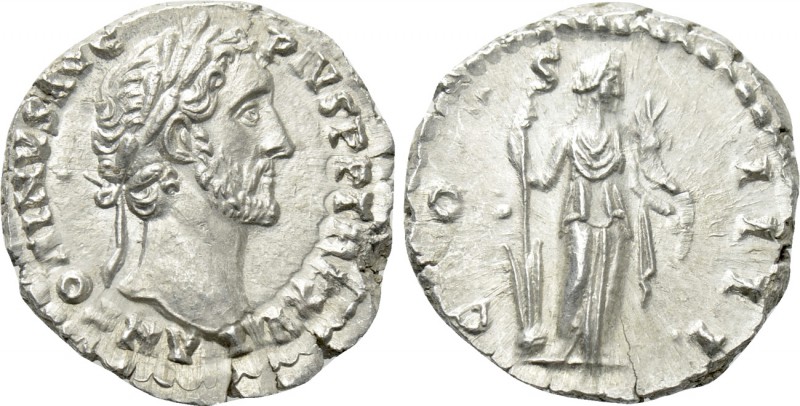 ANTONINUS PIUS (138-161). Denarius. Rome. 

Obv: ANTONINVS AVG PIVS P M TR P X...