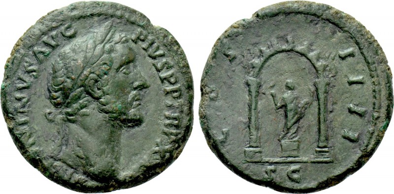 ANTONINUS PIUS (138-161). As. Rome. 

Obv: IMP ANTONINUS AVG PIVS P P TR P XXI...
