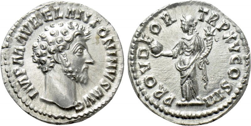 MARCUS AURELIUS (161-180). Denarius. Rome.

Obv: IMP M AVREL ANTONINVS AVG.
B...