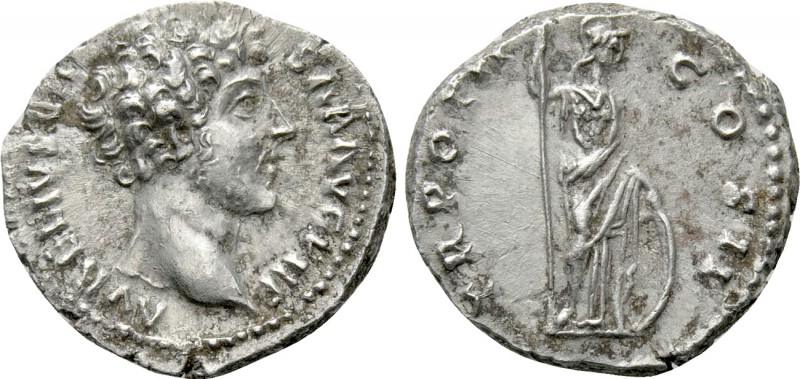 MARCUS AURELIUS (Caesar, 139-161). Denarius. Rome. 

Obv: AVRELIVS CAESAR AVG ...