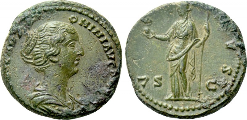 FAUSTINA II (Augusta, 147-175). As. Rome. 

Obv: FAVSTINA ANTONINI AVG PII FIL...