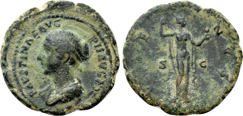 FAUSTINA II (Augusta, 147-175). Dupondius or As. Rome. 

Obv: FAVSTINAE AVG PI...