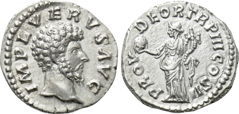 LUCIUS VERUS (161-169). Denarius. Rome. 

Obv: IMP L VERVS AVG. 
Bare head ri...