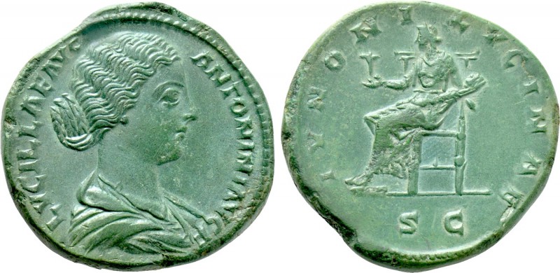 LUCILLA (Augusta, 164-182). Sestertius. Rome.

Obv: LVCILLAE AVG ANTONINI AVG ...