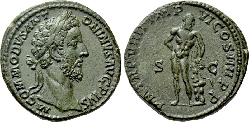 COMMODUS (177-192). Sestertius. Rome.

Obv: M COMMODVS ANTONINVS AVG PIVS.
La...
