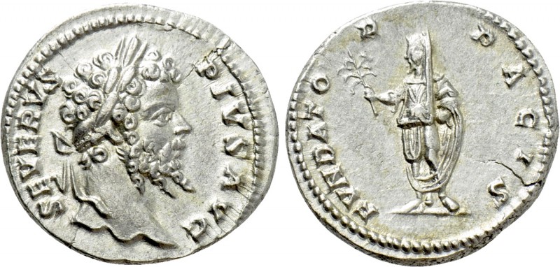 SEPTIMIUS SEVERUS (193-211). Denarius. Rome. 

Obv: SEVERVS PIVS AVG. 
Laurea...