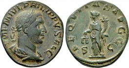 PHILIP I THE ARAB (244-249). Sestertius. Rome.