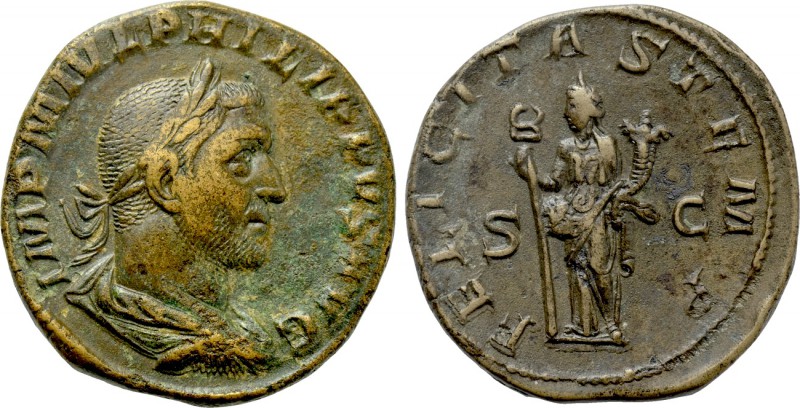 PHILIP I THE ARAB (244-249). Sestertius. Rome. 

Obv: IMP M IVL PHILIPPVS AVG....