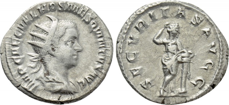 HOSTILIAN (251). Antoninianus. Rome. 

Obv: IMP CAE C VAL HOS MES QVINTVS AVG....