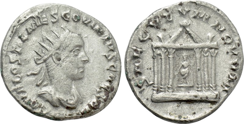 HOSTILIAN (Caesar, 250-251). Antoninianus. Antioch. 

Obv: C OVAL OSTIL MES CO...
