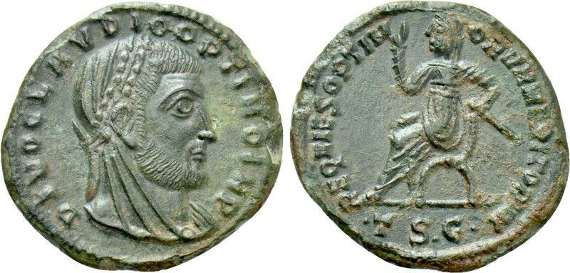 DIVUS CLAUDIUS II GOTHICUS (Died 270). Fractional Follis. Thessalonica. Struck u...