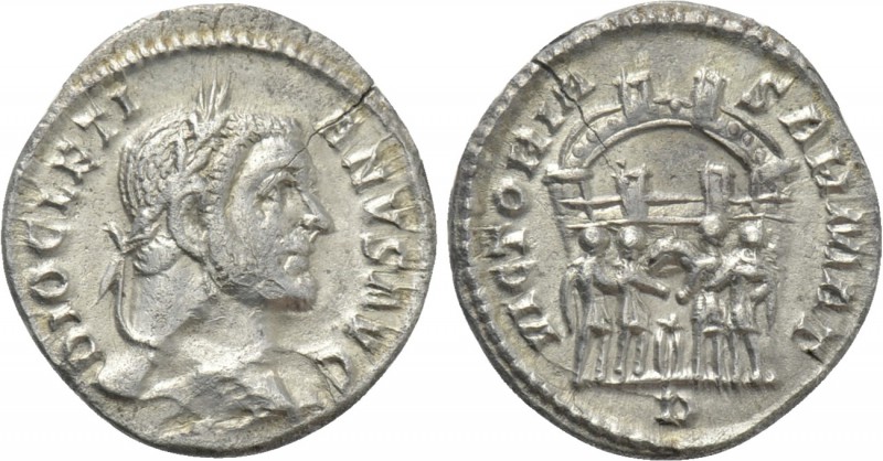 DIOCLETIAN (284-305). Argenteus. Treveri. 

Obv: DIOCLETIANVS AVG. 
Laureate ...