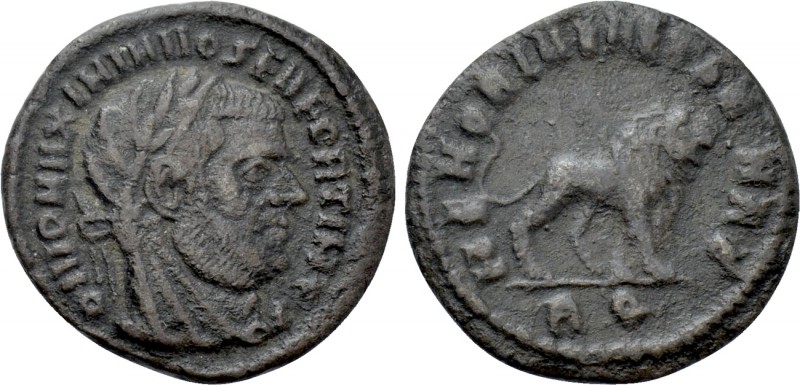 DIVUS MAXIMIANUS HERCULIUS (Died 310). Quarter Follis. Rome. Struck under Consta...